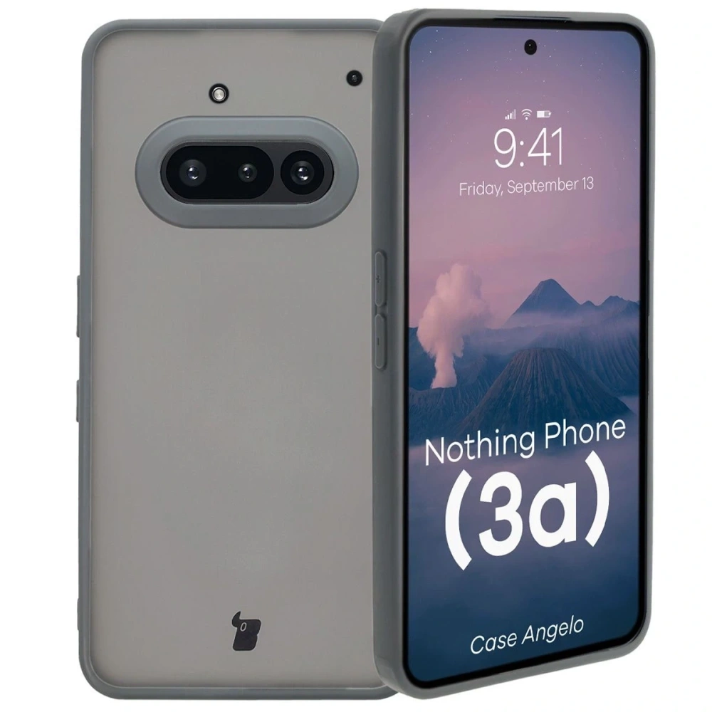 Hurtownia GSM - Carcasa Bizon Angelo Nothing Phone (3a) translucidă cu un cadru gri - BIZ9216 - {ean13} - Hurt