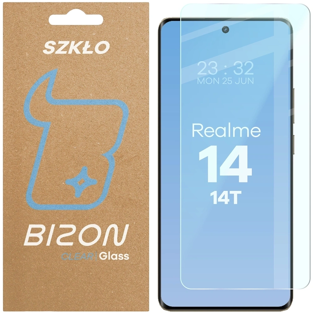 Hurtownia GSM - Szkło hartowane Bizon Glass Clear 2 do Realme 14 5G / 14T 5G - BIZ9219 - {ean13} - Hurt