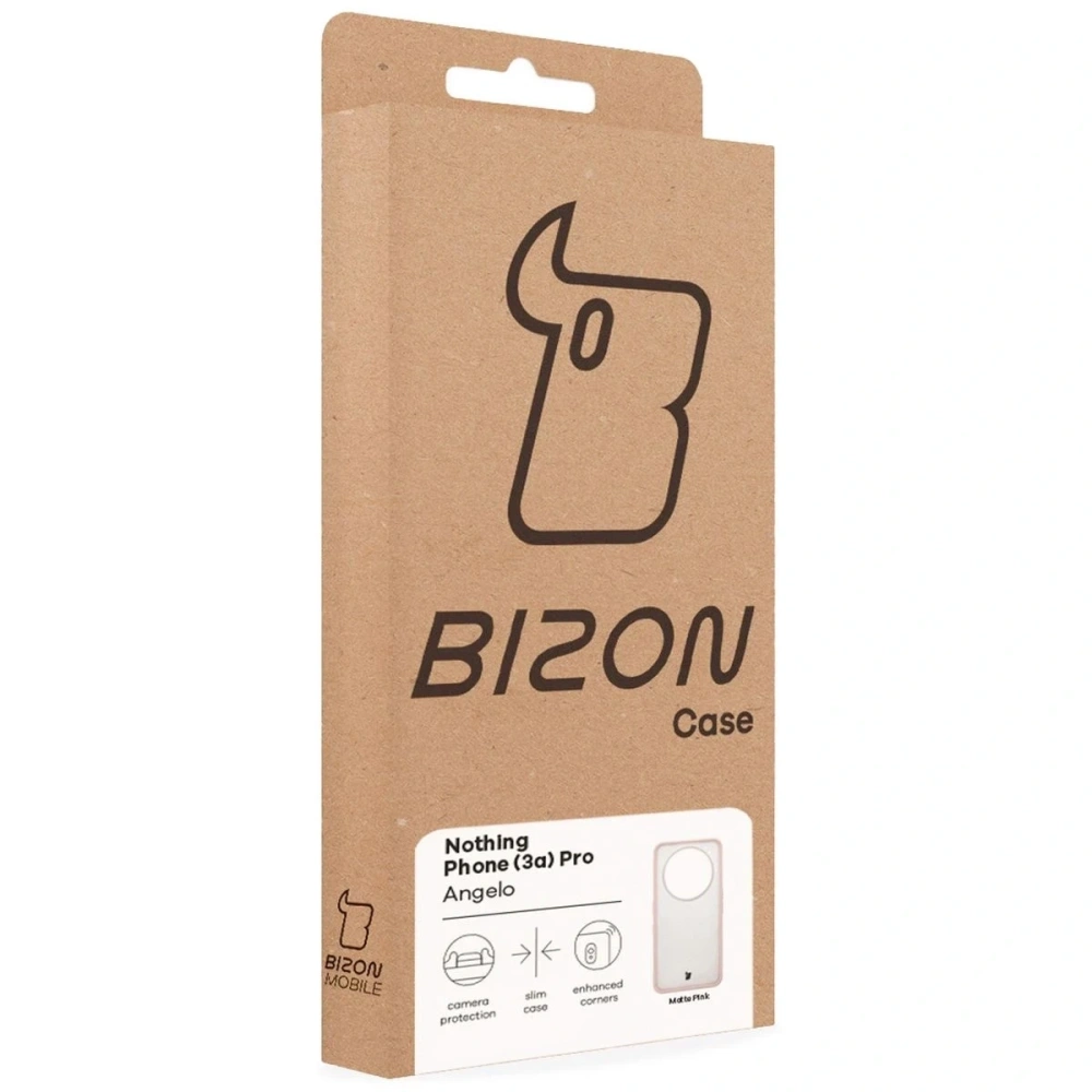 Hurtownia GSM - Bizon Case Angelo Nothing Phone (3a) Pro áttetsző rózsaszín kerettel - BIZ9223 - {ean13} - Hurt