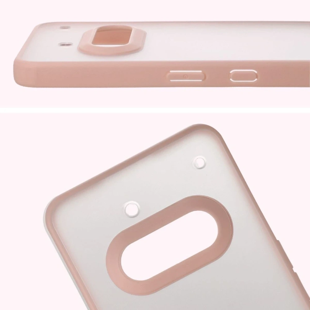 Wholesale Bizon Case Angelo Nothing Phone (3a) translucent with a pink frame - BIZ9224 - {ean13} - Hurt