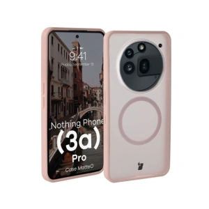 Hurtownia GSM - Bizon Case MatteO Magnetic Nothing Phone (3a) Pro füstös rózsaszín - BIZ9225 - {ean13} - Hurt