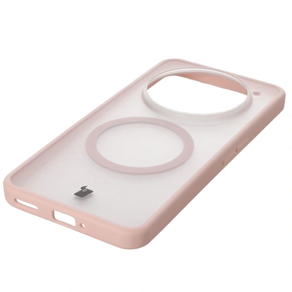 Hurtownia GSM - Etui z pierścieniem magnetycznym Bizon Case MatteO do Nothing Phone (3a) Pro przydymione-różowe - BIZ9225 - {ean13} - Hurt
