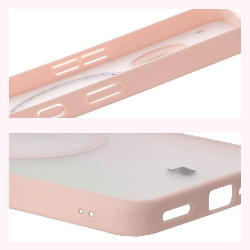 Hurtownia GSM - Etui z pierścieniem magnetycznym Bizon Case MatteO do Nothing Phone (3a) przydymione-różowe - BIZ9226 - {ean13} - Hurt