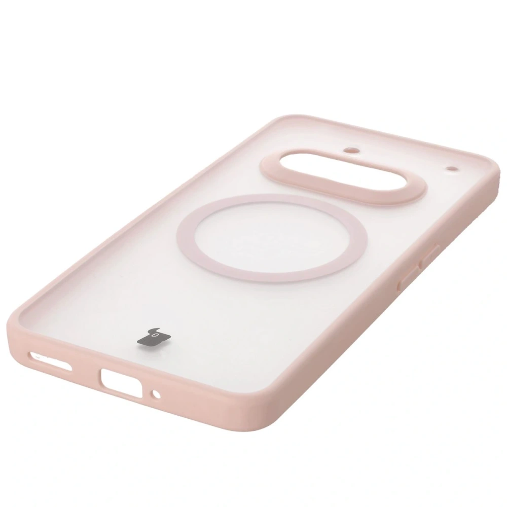 Hurtownia GSM - Etui z pierścieniem magnetycznym Bizon Case MatteO do Nothing Phone (3a) przydymione-różowe - BIZ9226 - {ean13} - Hurt