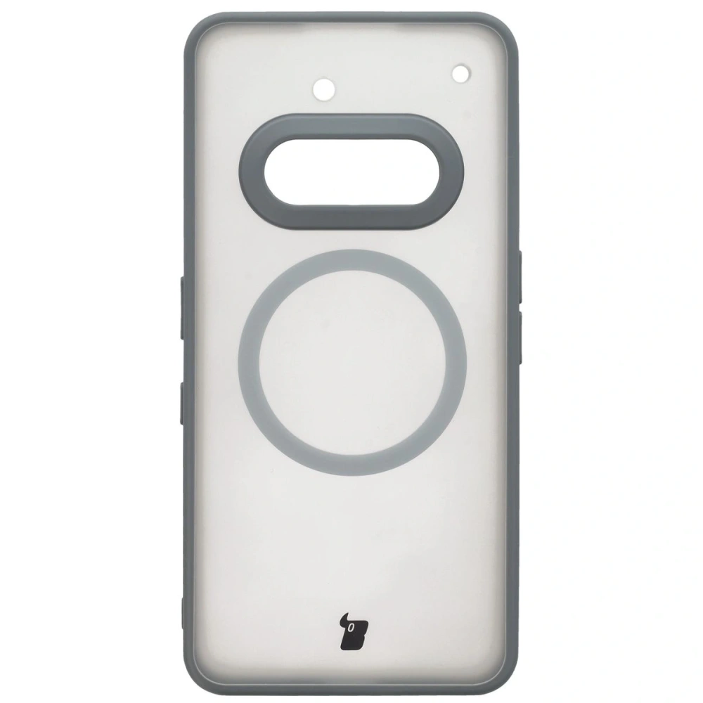 Hurtownia GSM - Etui z pierścieniem magnetycznym Bizon Case MatteO do Nothing Phone (3a) przydymione-szare - BIZ9227 - {ean13} - Hurt