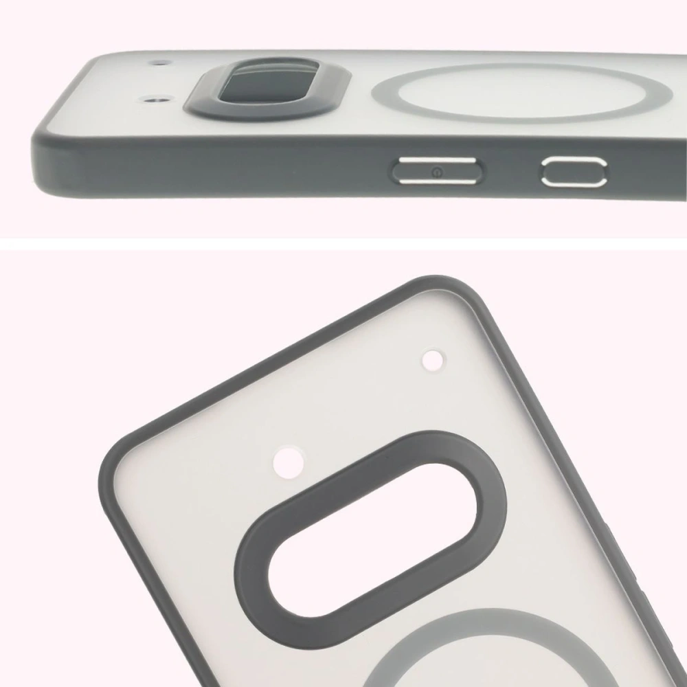 Hurtownia GSM - Etui z pierścieniem magnetycznym Bizon Case MatteO do Nothing Phone (3a) przydymione-szare - BIZ9227 - {ean13} - Hurt