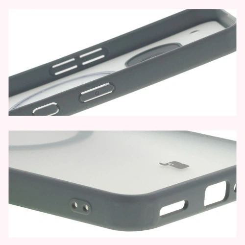 Etui z pierścieniem magnetycznym Bizon Case MatteO do Nothing Phone (3a) przydymione-szare