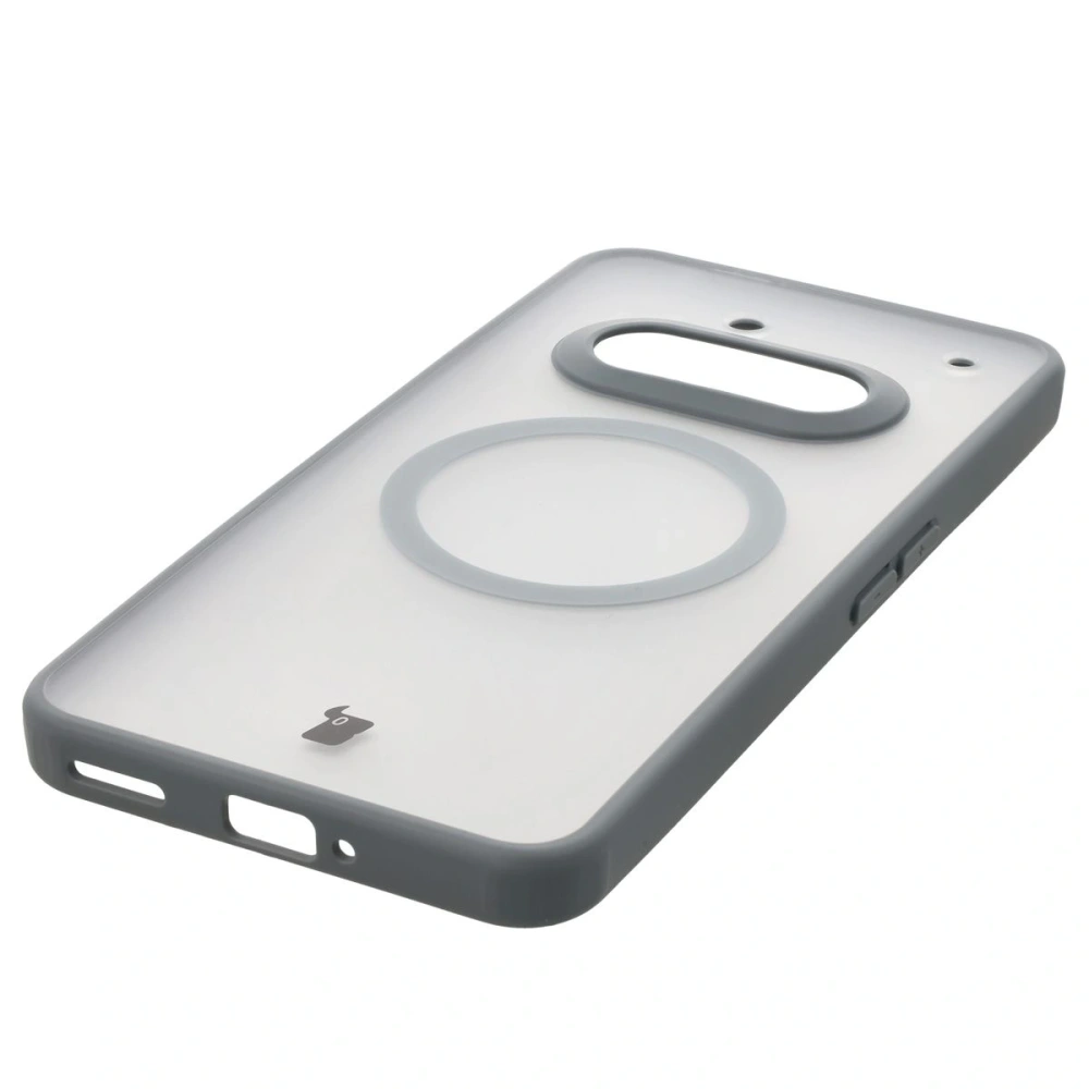 Hurtownia GSM - Etui z pierścieniem magnetycznym Bizon Case MatteO do Nothing Phone (3a) przydymione-szare - BIZ9227 - {ean13} - Hurt