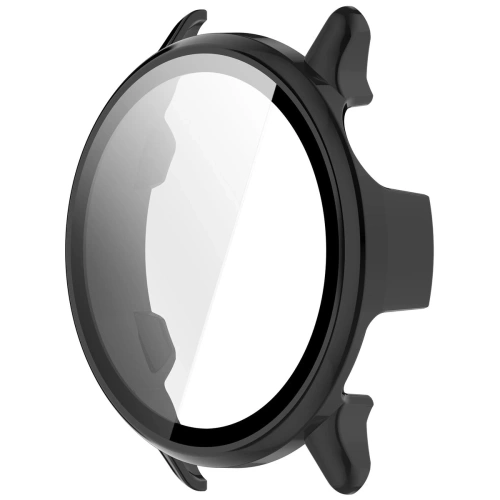 Etui ze szkłem do zegarka Bizon Case+Glass Watch do Garmin Vivoactive 6 czarne