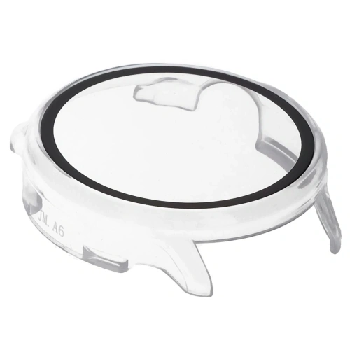 Etui ze szkłem do zegarka Bizon Case+Glass Watch do Garmin Vivoactive 6 przezroczyste