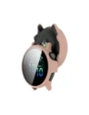 Bizon Case+Üveg Óra Garmin Vivoactive 6 rózsaszín