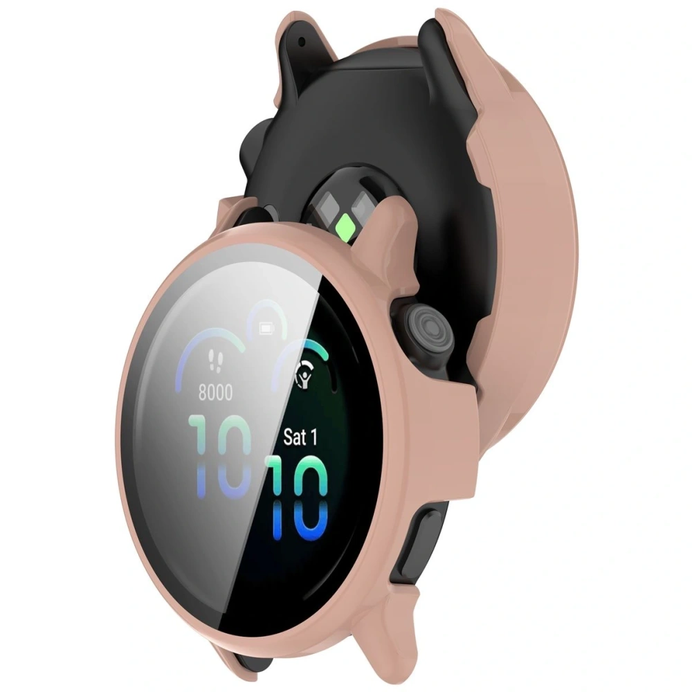 Hurtownia GSM - Etui ze szkłem do zegarka Bizon Case+Glass Watch do Garmin Vivoactive 6 różowe - BIZ9231 - {ean13} - Hurt