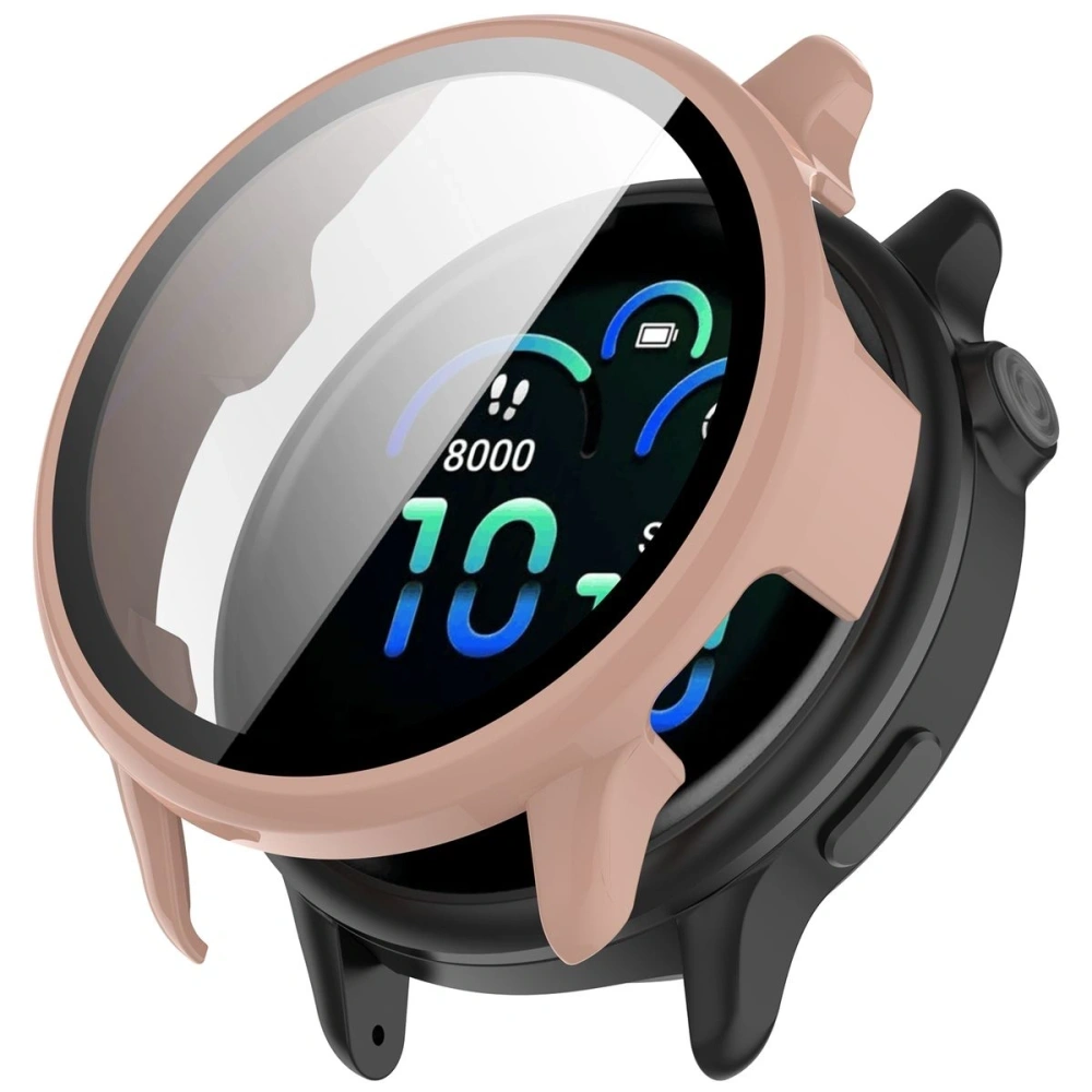 Hurtownia GSM - Etui ze szkłem do zegarka Bizon Case+Glass Watch do Garmin Vivoactive 6 różowe - BIZ9231 - {ean13} - Hurt
