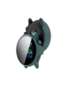 Etui ze szkłem do zegarka Bizon Case+Glass Watch do Garmin Vivoactive 6 zielone