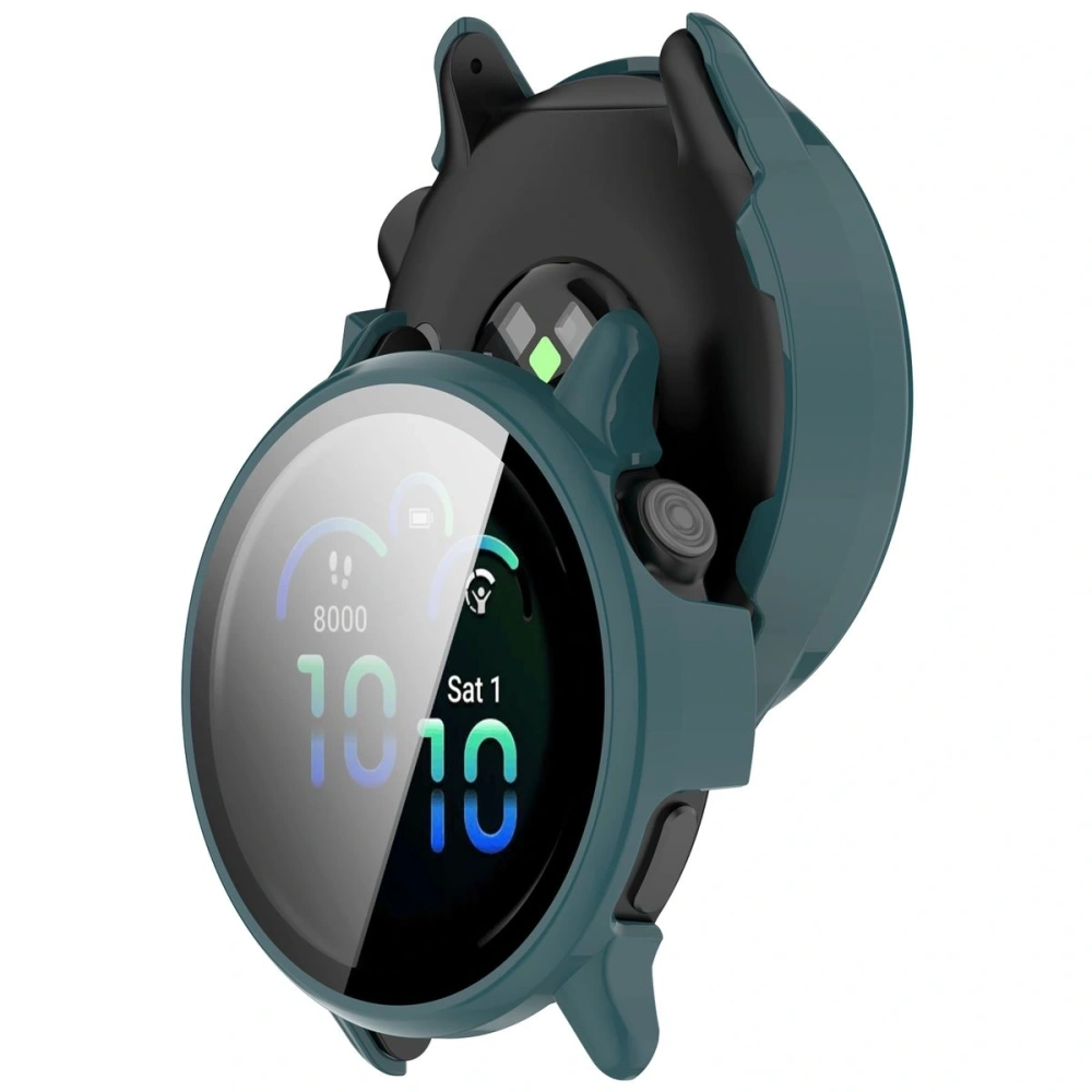 Hurtownia GSM - Etui ze szkłem do zegarka Bizon Case+Glass Watch do Garmin Vivoactive 6 zielone - BIZ9233 - {ean13} - Hurt