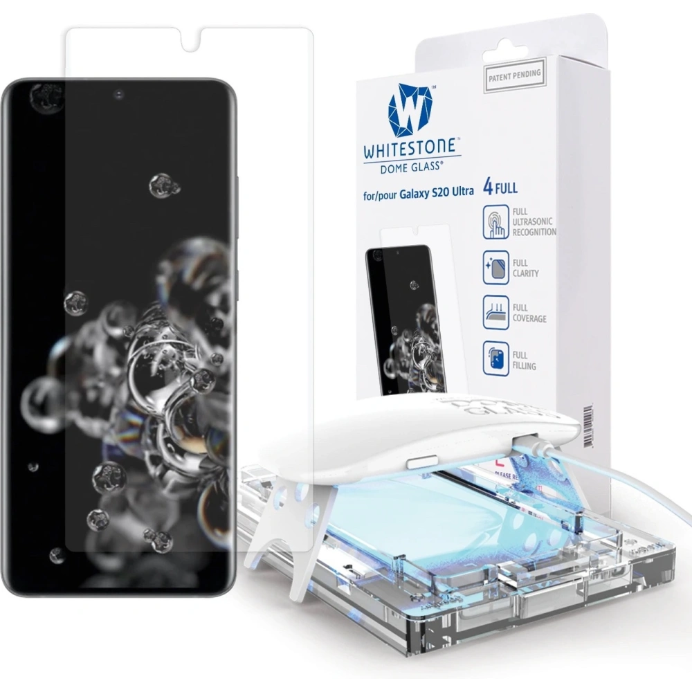 Hurtownia GSM - Szkło hartowane z klejem UV Whitestone Dome Glass Samsung Galaxy S20 Ultra Clear - WSD033 - {ean13} - Hurt