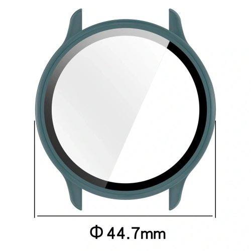 Etui ze szkłem do zegarka Bizon Case+Glass Watch do Garmin Vivoactive 6 zielone