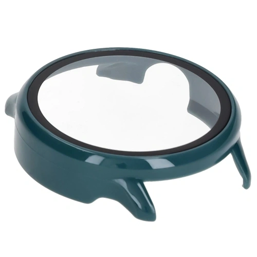 Etui ze szkłem do zegarka Bizon Case+Glass Watch do Garmin Vivoactive 6 zielone