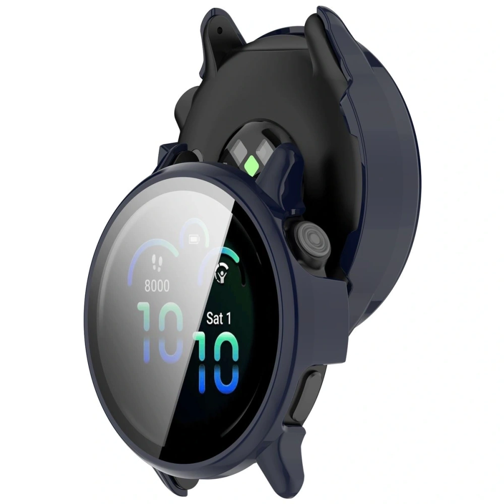 Hurtownia GSM - Etui ze szkłem do zegarka Bizon Case+Glass Watch do Garmin Vivoactive 6 niebieskie - BIZ9234 - {ean13} - Hurt