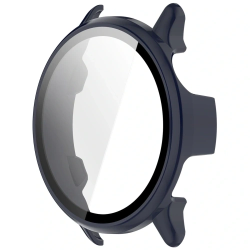 Etui ze szkłem do zegarka Bizon Case+Glass Watch do Garmin Vivoactive 6 niebieskie