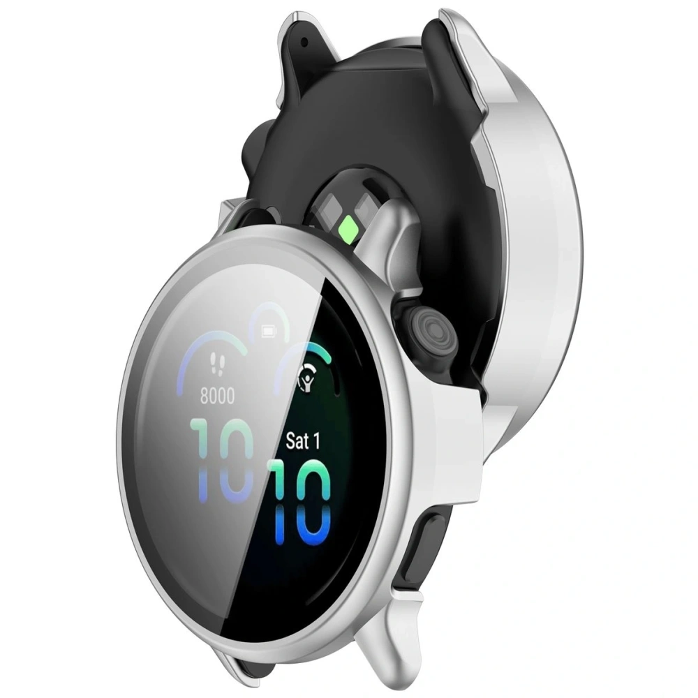 Wholesale Bizon Case+Glass Watch Garmin Vivoactive 6 satin silver - BIZ9235 - {ean13} - Hurt
