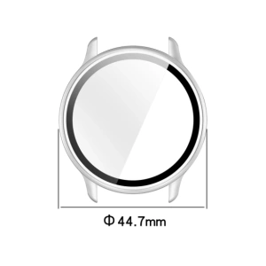 Hurtownia GSM - Caz Bizon+Sticlă Ceas Garmin Vivoactive 6 argintiu satinat - BIZ9235 - {ean13} - Hurt