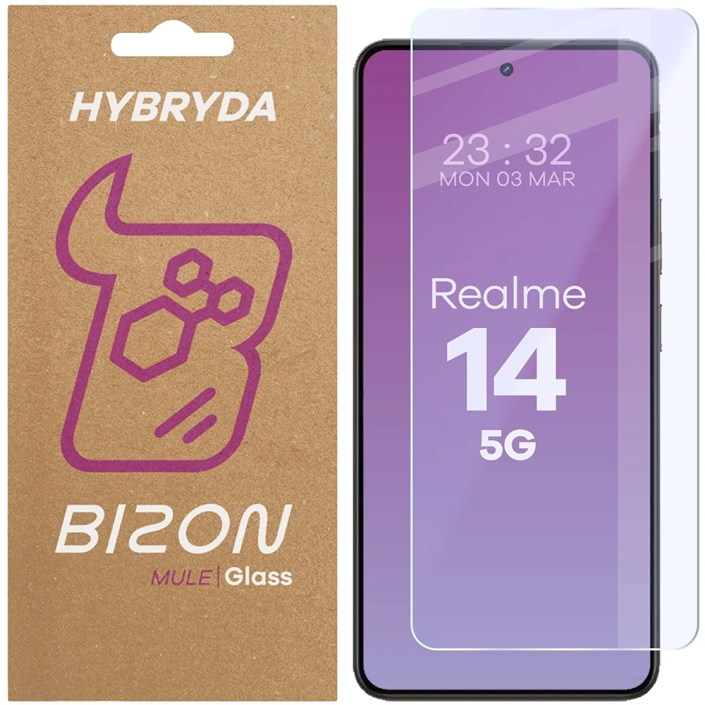Hurtownia GSM - Elastyczne szkło hybrydowe Bizon Glass Mule do Realme 14 5G - BIZ9236 - {ean13} - Hurt