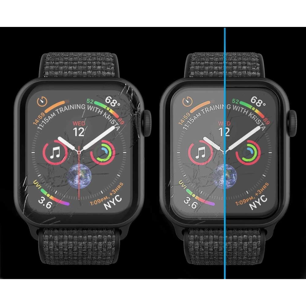 Hurtownia GSM - 2x Sklo tvrzené s UV lepidlem Whitestone Dome Glass Apple Watch 4/5/6/7/SE/8/9 40/41MM Čiré - WSD032 - {ean13} - Hurt