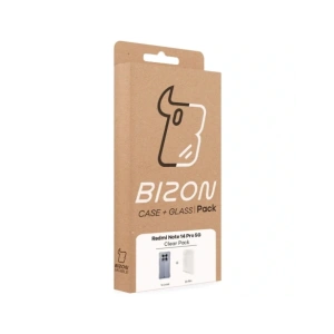 Hurtownia GSM - Husa flexibilă Bizon Case Clear Pack + 2x folie de protecție pentru ecran Xiaomi Redmi Note 14 Pro 5G - BIZ9241 - {ean13} - Hurt
