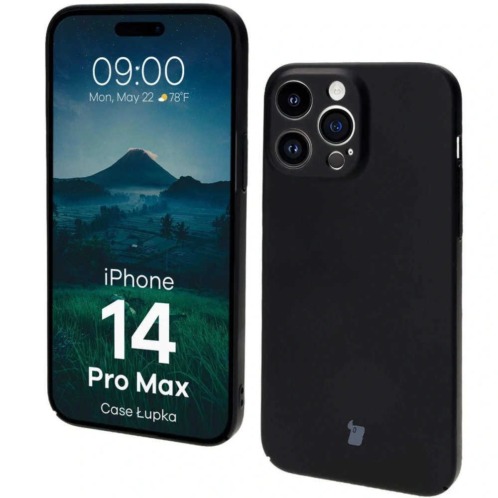 Hurtownia GSM - Etui Bizon Case Łupka do Apple iPhone 14 Pro Max czarne - BIZ9242 - {ean13} - Hurt