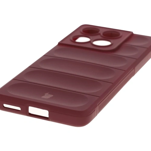 Pancerne etui Bizon Case Tur do Motorola Edge 60 Fusion / Edge 60 burgundowe