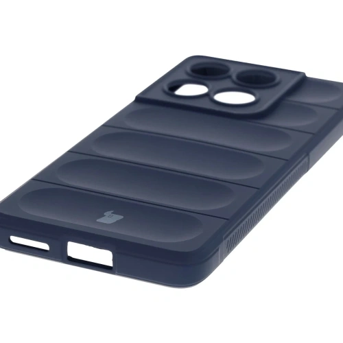 Pancerne etui Bizon Case Tur do Motorola Edge 60 Fusion / Edge 60 granatowe