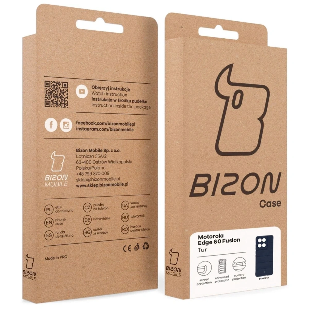 Hurtownia GSM - Husa Bizon pentru Motorola Edge 60 Fusion / Edge 60 albastru marin - BIZ9246 - {ean13} - Hurt