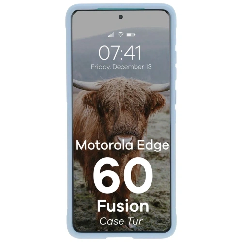 Pancerne etui Bizon Case Tur do Motorola Edge 60 Fusion / Edge 60 jasnoniebieskie