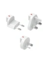 Încărcător 4smarts Worldplug GaN Flex Hybrid 6in1 FlatPlug Slim UK, EU, AU adaptor de călătorie alb