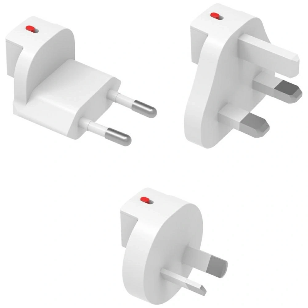 Hurtownia GSM - 4smarts Worldplug GaN Flex Hybrid Töltő 6in1 Lapos Dugó Slim UK, EU, AU fehér utazási adapter - 4SMR87 - {ean13} - Hurt