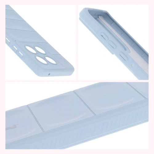 Pancerne etui Bizon Case Tur do Motorola Edge 60 Fusion / Edge 60 jasnoniebieskie