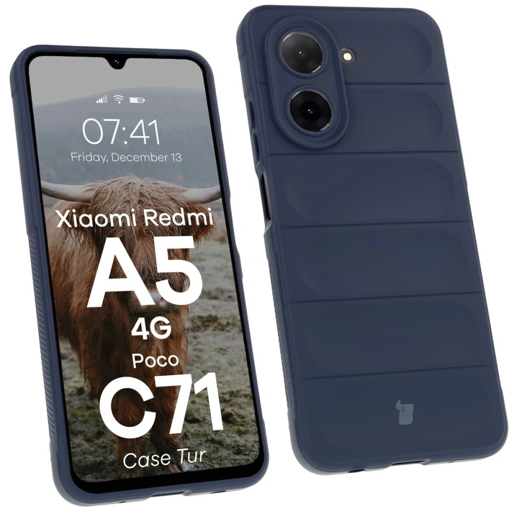 Hurtownia GSM - Pancerne etui Bizon Case Tur do Xiaomi Redmi A5 4G / POCO C71 4G granatowe - BIZ9249 - {ean13} - Hurt