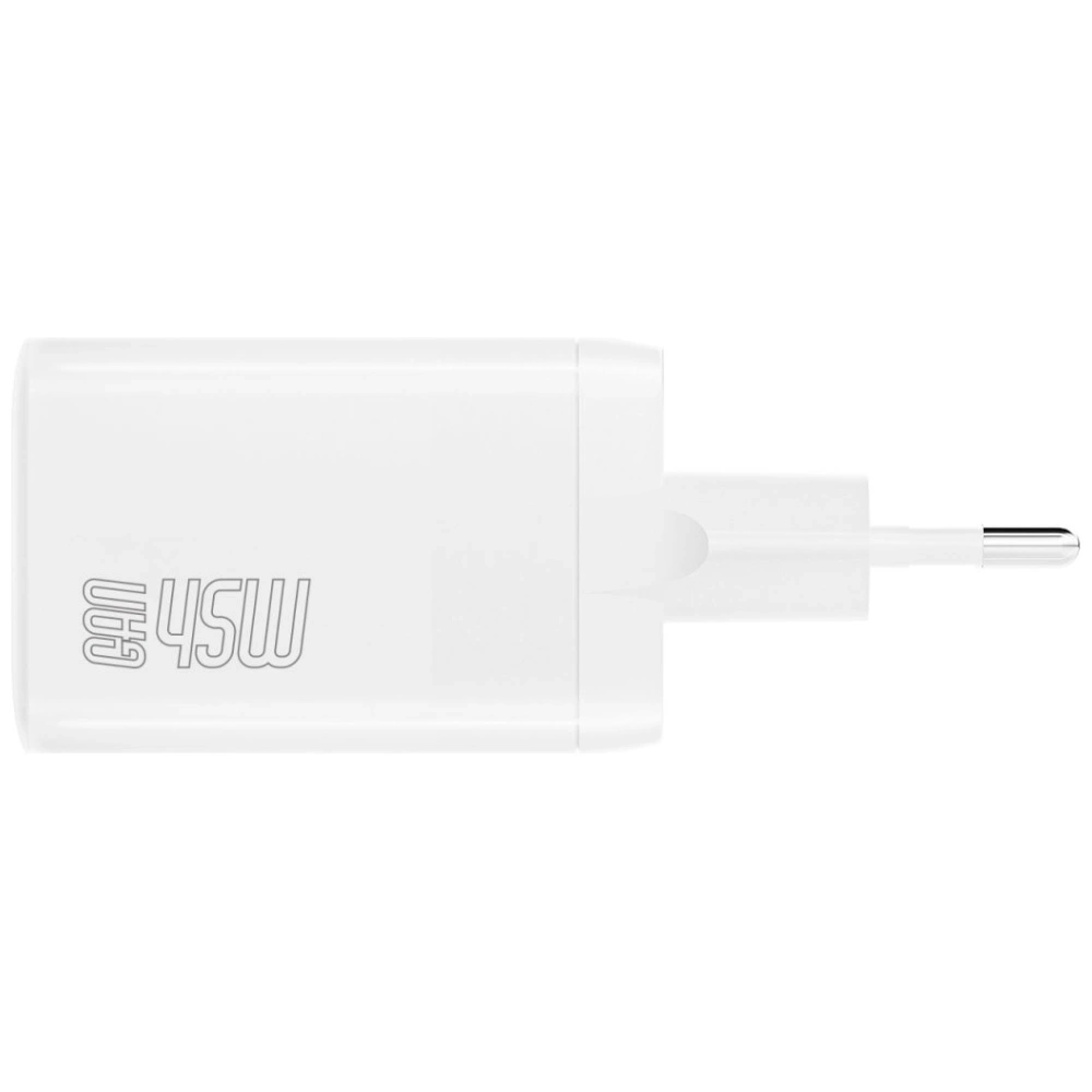 Hurtownia GSM - Încărcător de perete 4smarts PDPlug Dual 45W GaN 2xUSB-C Alb - 4SMR90 - {ean13} - Hurt