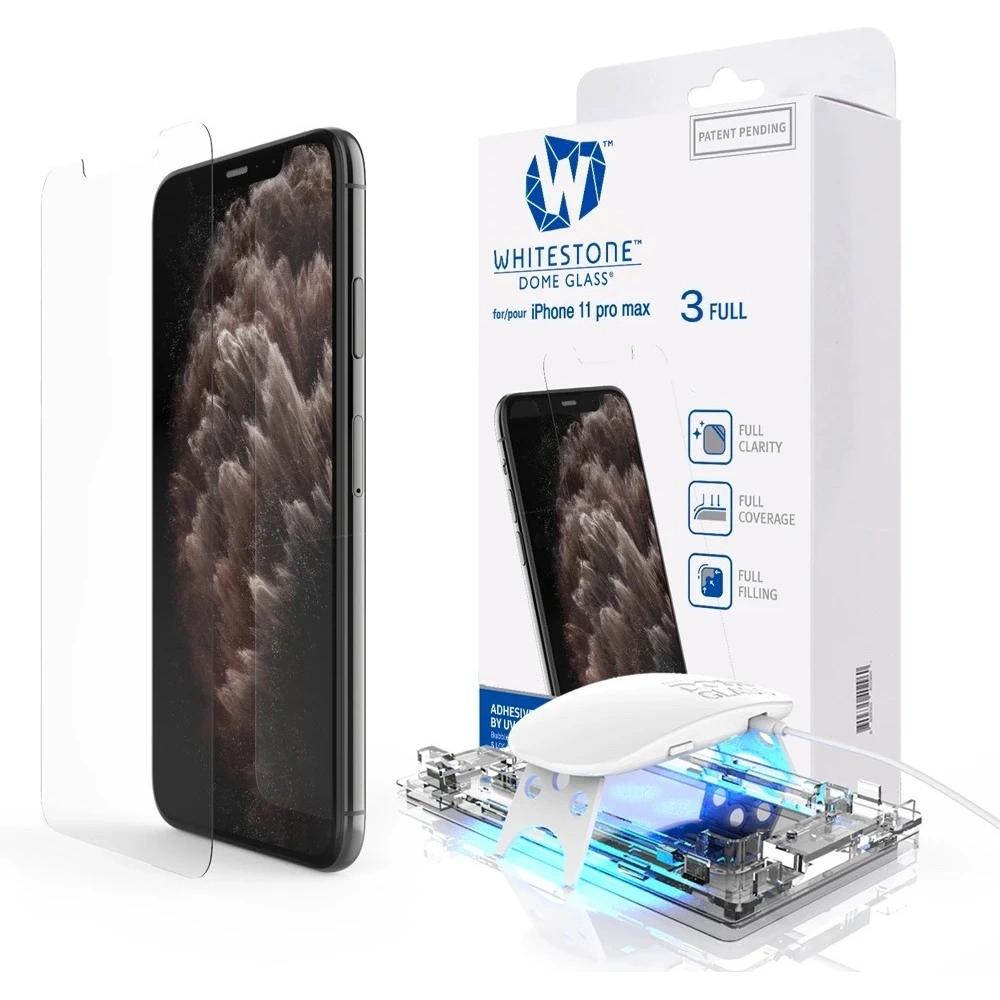 Hurtownia GSM - Tvrzené sklo s UV lepidlem Whitestone Dome Glass Apple iPhone 11 Pro Max Clear - WSD029 - {ean13} - Hurt