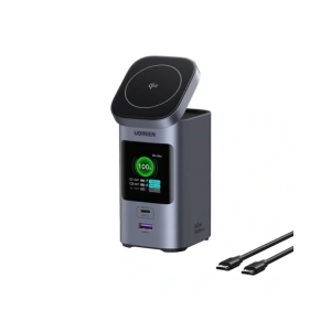 Hurtownia GSM - UGREEN Nexode 2 az 1-ben Vezeték nélküli Töltő / Powerbank 20000mAh 145W Qi2 2x USB-C Power Bank - UGR5628 - {ean13} - Hurt
