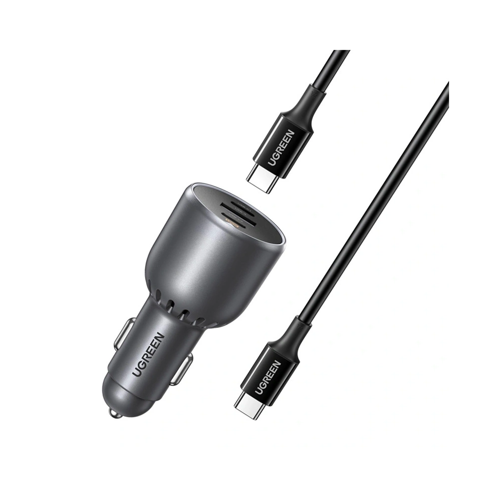 Hurtownia GSM - UGREEN EC705 Autós Töltő USB-A, 2xUSB-C 130W + 1m 5A Kábel - UGR5631 - {ean13} - Hurt