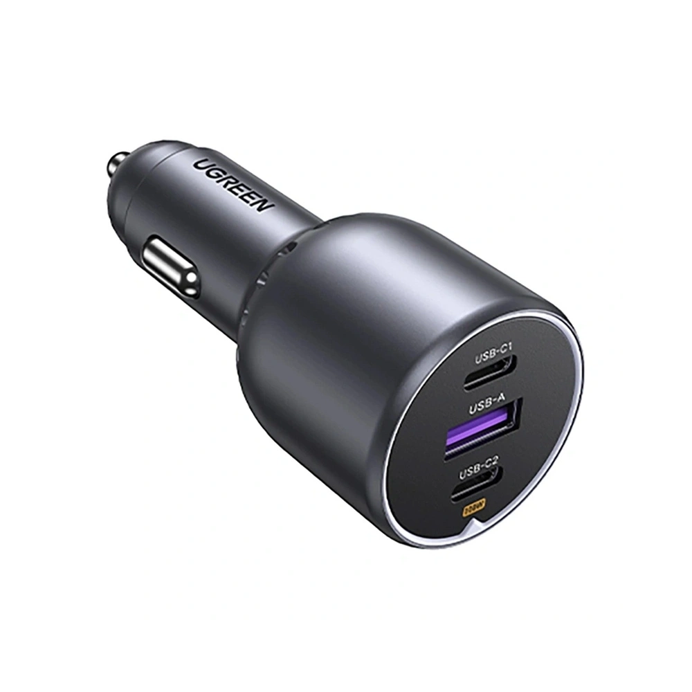Hurtownia GSM - Încărcător auto UGREEN EC705 USB-A, 2xUSB-C 130W + cablu de 1m 5A - UGR5631 - {ean13} - Hurt