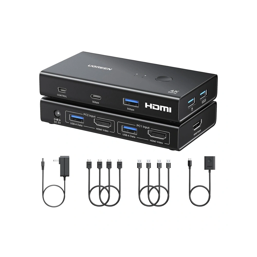 Hurtownia GSM - UGREEN AK502 2-in-1 HDMI 2.0 KVM kapcsoló - UGR5637 - {ean13} - Hurt