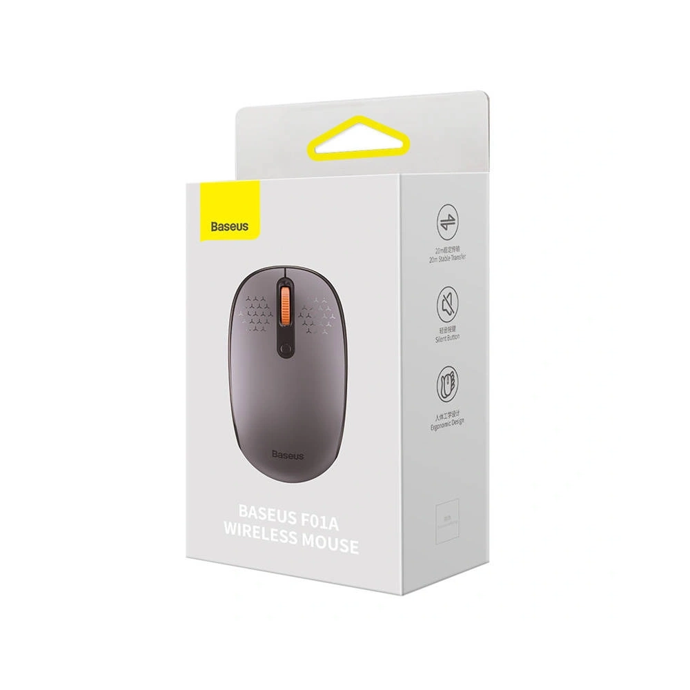 Hurtownia GSM - Baseus F01A Vezeték nélküli Egér 2.4G 1600DPI (Szürke) - BSU8958 - {ean13} - Hurt