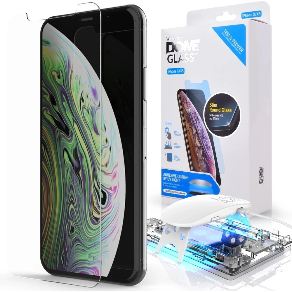 Hurtownia GSM - Tvrzené sklo s UV lepidlem Whitestone Dome Glass Apple iPhone X/XS Clear - WSD026 - {ean13} - Hurt