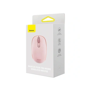 Hurtownia GSM - Baseus F01B Tri-Mode Vezeték nélküli Egér 2.4G BT 5.0 1600 DPI (rózsaszín) - BSU8959 - {ean13} - Hurt