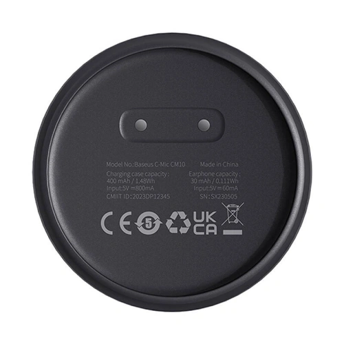 Inteligentna słuchawka bezprzewodowa Baseus CM10 (czarny)