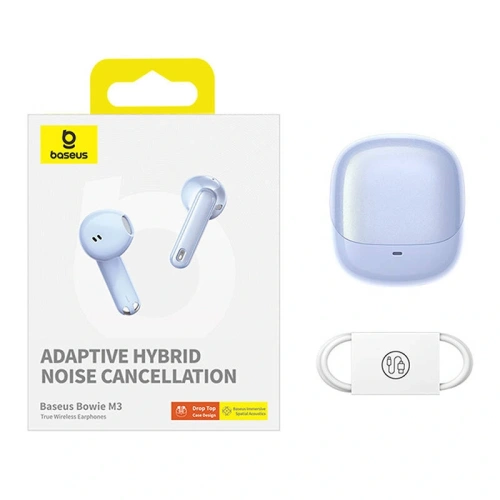 Bezprzewodowe słuchawki douszne TWS Baseus Bowie M3 (niebieskie)