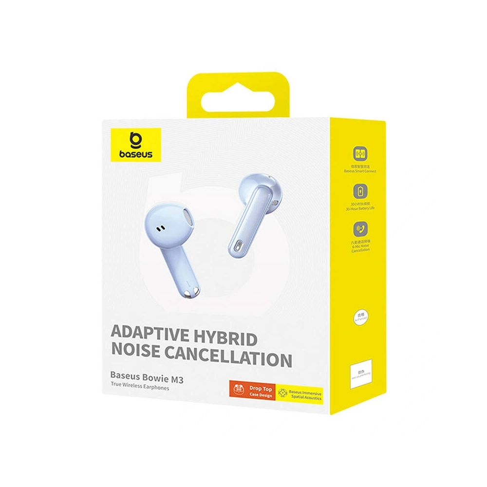 Hurtownia GSM - Baseus Bowie M3 Vezeték nélküli In-Ear TWS Fülhallgató (Kék) - BSU8964 - {ean13} - Hurt